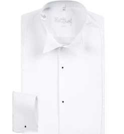 Frackhemd, Slim Fit, Baumwolle, Weiß