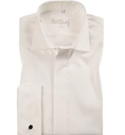 Hemd, Slim Fit, Popeline, Ecru