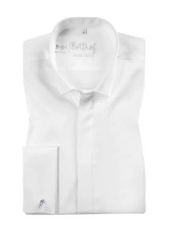 Hemd, Super Body Fit, Popeline, Weiß