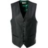 Weste, Slim Fit, Schurwolle, Anthrazit