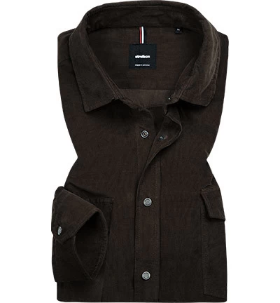 Strellson Hemd, Cord, Dunkelbraun