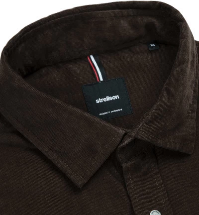 Strellson Hemd, Cord, Dunkelbraun – Bild 2