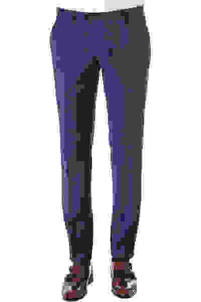 Hose, Slim Fit, Wolle, Blau – Bild 4