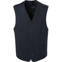 Digel Weste, Comfort Fit, Schurwolle, Nachtblau