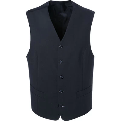 Digel Weste, Comfort Fit, Schurwolle, Nachtblau