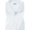 Stenströms Kurzarmhemd, Fitted Body, Twill, Weiß
