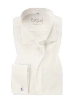 Hemd, Slim Fit, Popeline, Creme