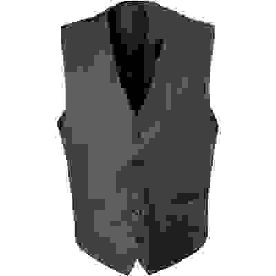 CARL GROSS Weste, Modern Fit, Schurwolle, Dunkelgrau – Bild 4