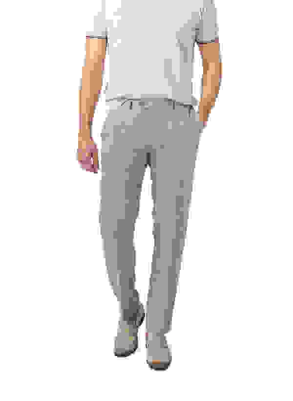 Hose Parma, Regular Fit, Reines Leinen, Steingrau – Bild 5