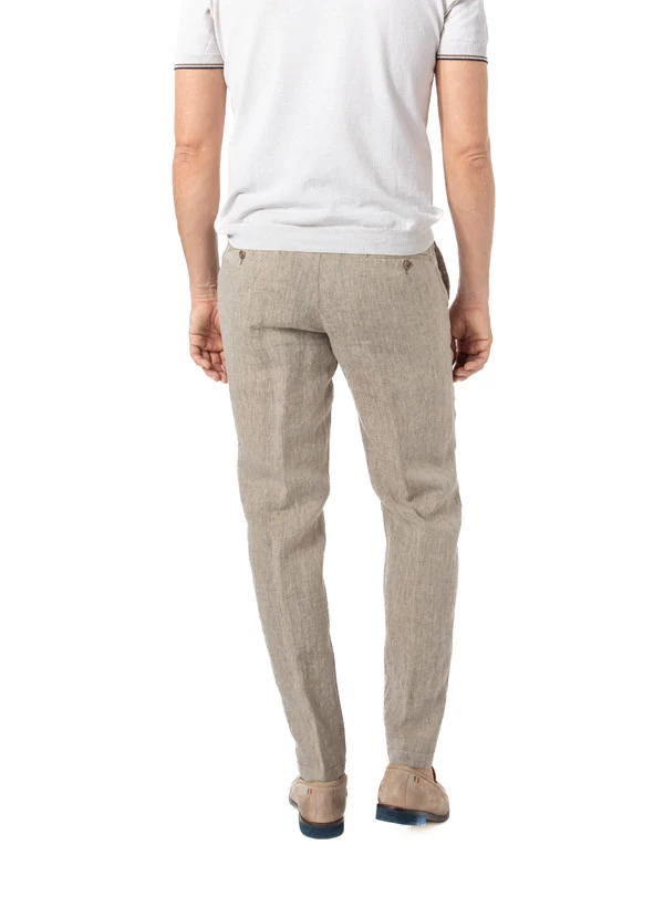 Hose Parma, Regular Fit, Reines Leinen, Steingrau – Bild 3