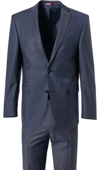CARL GROSS Anzug, Modern Fit, Schurwolle, Blau – Bild 2
