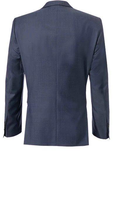 CARL GROSS Anzug, Modern Fit, Schurwolle, Blau – Bild 7