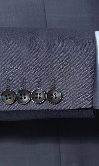 CARL GROSS Anzug, Modern Fit, Schurwolle, Blau – Bild 6