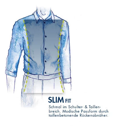 Hemd, Modern Fit, Popeline, Extra Langer Arm, Hellgrau Meliert – Bild 3