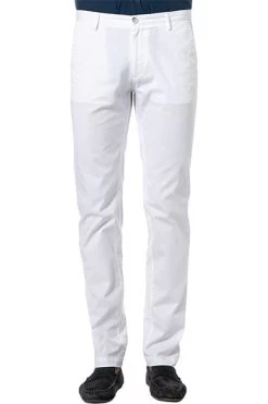 Boss Chino, Slim Fit, Baumwolle, Weiß