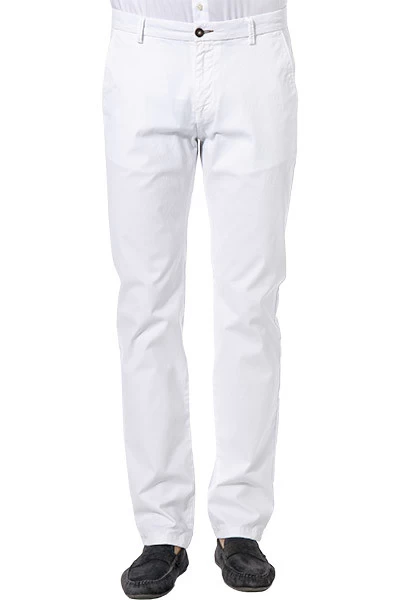 Bugatti Chino, Modern Fit, Baumwolle, Weiß