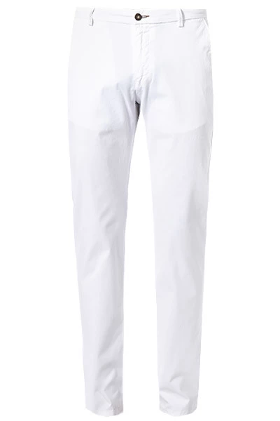 Bugatti Chino, Modern Fit, Baumwolle, Weiß – Bild 2