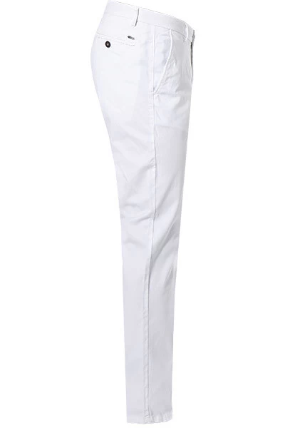 Bugatti Chino, Modern Fit, Baumwolle, Weiß – Bild 3
