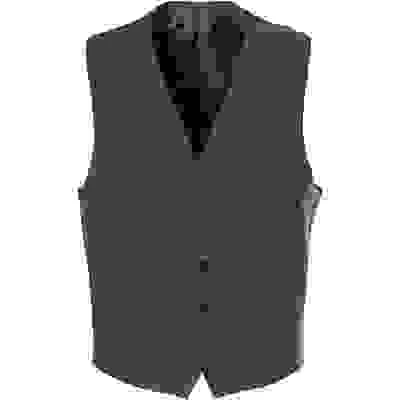 CARL GROSS Weste, Modern Fit, Schurwolle, Dunkelblau Meliert – Bild 4