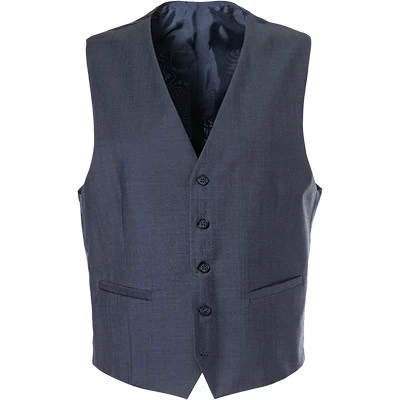 CARL GROSS Weste, Modern Fit, Schurwolle, Dunkelblau Meliert