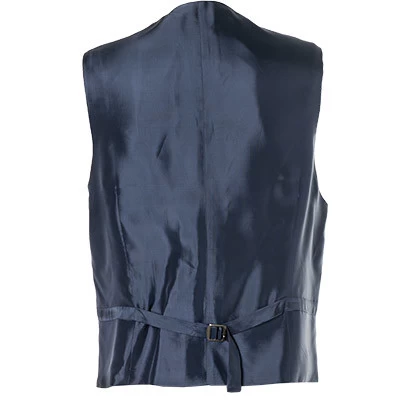 CARL GROSS Weste, Modern Fit, Schurwolle, Dunkelblau Meliert – Bild 2
