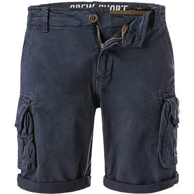 Alpha Industries Cargoshorts, Slim Fit, Baumwolle, Navy