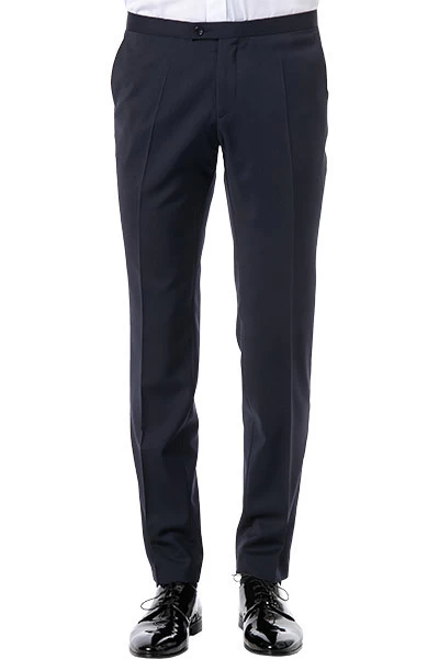 Smokinghose, Slim Fit, Schurwolle, Nachtblau