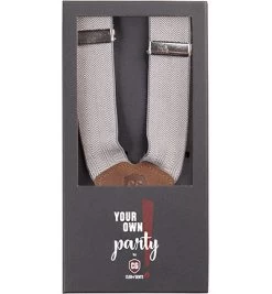 Hosenträger, Mikrofaser, Hellgrau