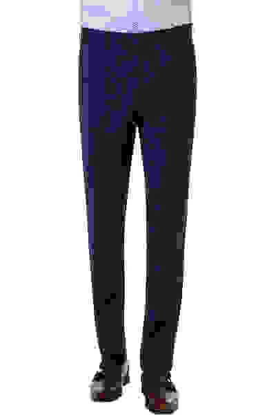 CARL GROSS Hose, Modern Fit, Schurwolle Super100, Blau Meliert – Bild 5