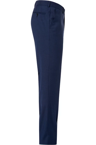 CARL GROSS Hose, Modern Fit, Schurwolle Super100, Blau Meliert – Bild 3