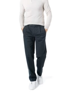 Bundfaltenhose Morello-U, Baumwolle, Marine