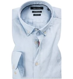Marc O'Polo Hemd, Regular Fit, Baumwolle, Himmelblau