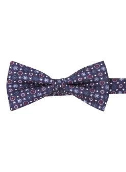 OLYMP Schleife, Seide, Blau-viola Gemustert