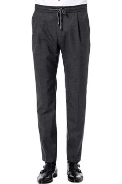 Windsor. Jogpants, Wolle, Anthrazit Meliert