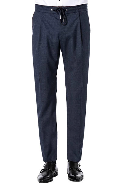 Windsor. Jogpants, Wolle, Nachtblau Meliert