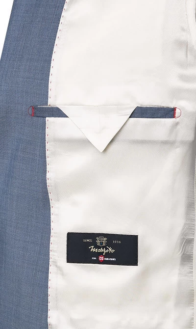 Anzug Mit Weste, Slim Fit, Schurwolle, Rauchblau – Bild 5