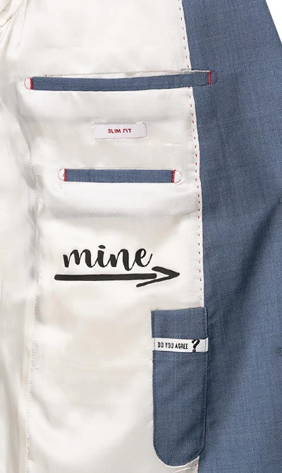 Anzug Mit Weste, Slim Fit, Schurwolle, Rauchblau – Bild 4