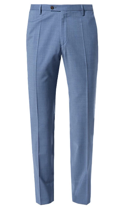 Anzug Mit Weste, Slim Fit, Schurwolle, Rauchblau – Bild 3