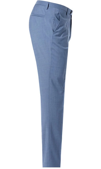 Anzug Mit Weste, Slim Fit, Schurwolle, Rauchblau – Bild 9