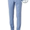 Hose, Slim Fit, Schurwolle, Hellblau Meliert