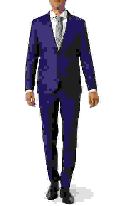 Anzug, Slim Fit, Schurwolle Super120 GUABELLO, Royalblau – Bild 10