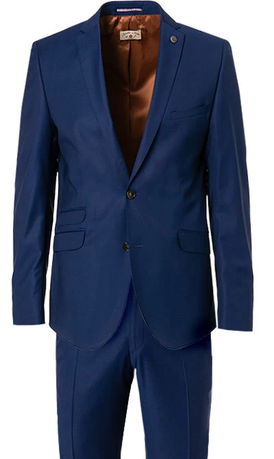 Anzug, Slim Fit, Schurwolle Super120 GUABELLO, Royalblau – Bild 7