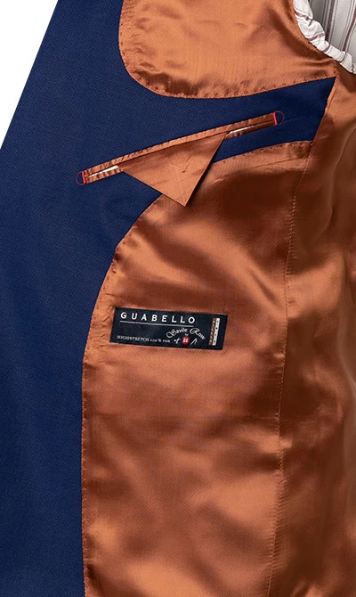 Anzug, Slim Fit, Schurwolle Super120 GUABELLO, Royalblau – Bild 4