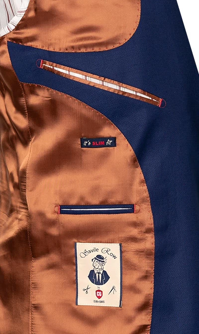 Anzug, Slim Fit, Schurwolle Super120 GUABELLO, Royalblau – Bild 8