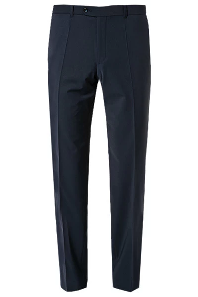 CARL GROSS Hose, Regular Fit, Schurwolle Waschbar, Dunkelblau – Bild 2