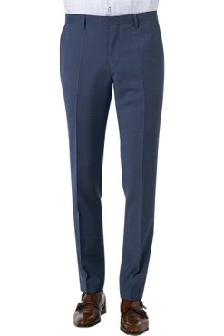 ROY ROBSON Hose, Slim Fit, Schurwolle Super100 Wasserabweisend, Dunkelblau