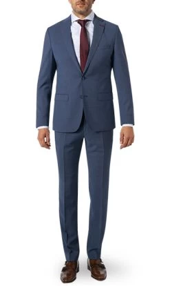 ROY ROBSON Anzug, Slim Fit, Schurwolle Super100, Dunkelblau