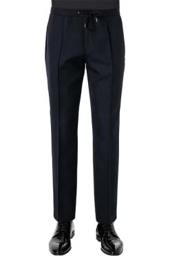 Boss Hose Phil, Extra Slim Fit, Schurwolle, Schwarz