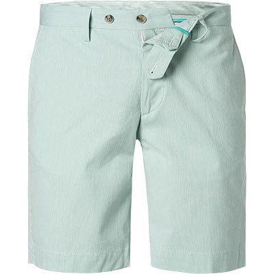 Hackett Shorts, Slim Fit, Baumwolle, Grün Gestreift