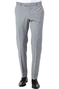 Strellson Hose Mercer, Slim Fit, Schurwolle, Mittelgrau